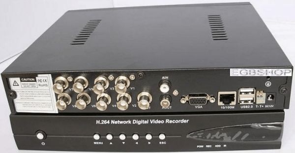STANDALONE PARA 08 CÂMERAS - H.264 DVR